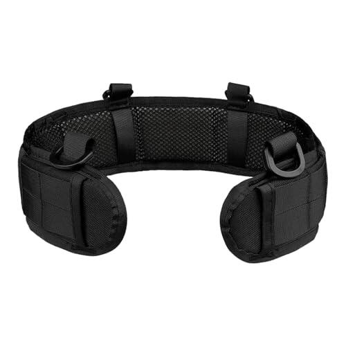 Cinturón de batalla para exteriores, correa de utilidad táctica, arnés de cintura ajustable, de seguridad de correas de liberación rápida resistente, clip de soporte acolchado para deportes al