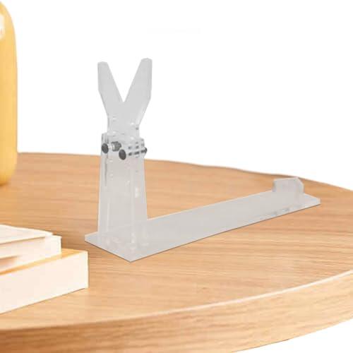 Soporte de disparo, base de acrílico transparente, soporte de tres engranajes de ancho, soporte de estabilidad con altura ajustable, estante de avistamiento ideal para práctica de objetivo, airsoft y