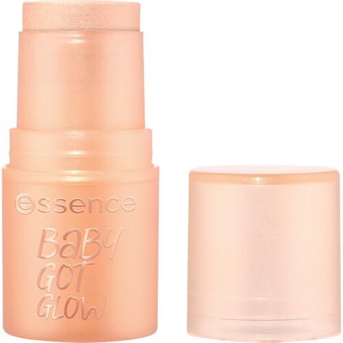 essence Iluminador en barra BABY GOT GLOW, resultado inmediato, brillante, luminoso, reluciente (5.5g)