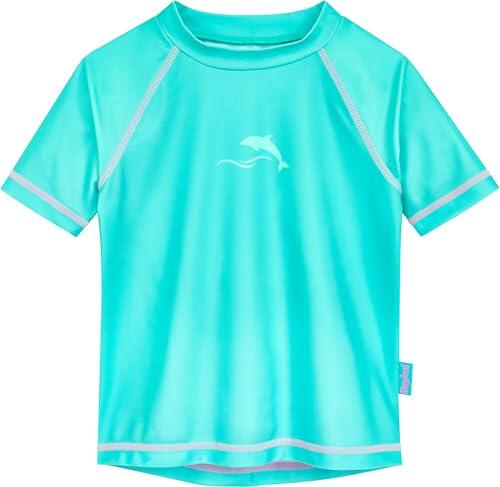 Playshoes Camiseta de baño Unisex para niños, antisarpullidos, Batik Turquesa, 158/164 cm
