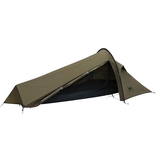 TOMOUNT Bivvy - Tienda de campaña de nailon ultraligera para 1 persona, impermeable, tamaño pequeño, tienda de campaña para senderismo, camping, al aire libre, escalada con mochila