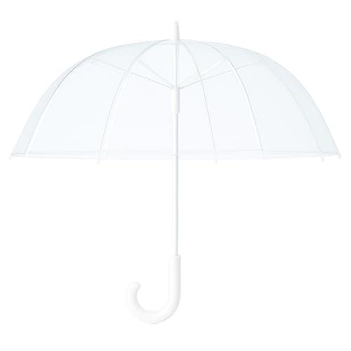 unycos - Paraguas Transparente de Campana Resistente al Viento, Automático, Impermeable y Ligero para Hombre, Mujer y Niños, 102 cm, 8 Varillas, Ideal para Uso Diario, Viajes y Eventos (Pequeño)
