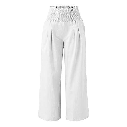 Análisis Detallado de Pantalones Casuales de Lino para Mujer