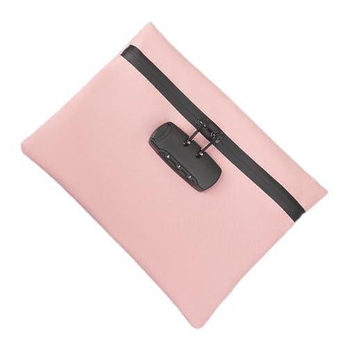 Mppchhn Bolsa Con Candado | Bolsa Con Bloqueo De Seguridad,Estuche Impermeable Contenedor Antirobo Organizador Portátil Para Camping Escuela Gimnasio Oficina Residencia Playa Y Hogar
