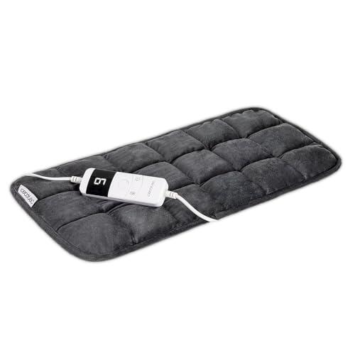 Cecotec Almohadilla Eléctrica 30x60cm con Peso HeatConfort 4000 ThermalPad Weighted. 110W, Peso 2kg, Ideal para Espalda, Abdomen o Piernas, 10 Niveles de Temperatura y 6 Temporizador, Controlador LCD