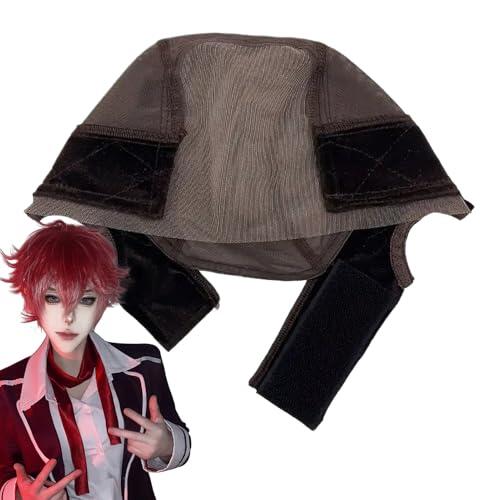 Liakyunf Gorras Postizas Para Mujer,Gorro de Peluca Transpirable para el Cabello Largo - Tejido de Malla Tipo Encaje Transpirable Antideslizante Unisex Adultos