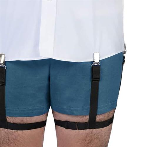 O-DEVEL Liguero Hombre para Camisas, con Correas Elásticas Suaves, Sujeta Camisas Hombre, Diseñados para ofrecer Sujeción Firme,Shirt Stays, Ligas para Camisa
