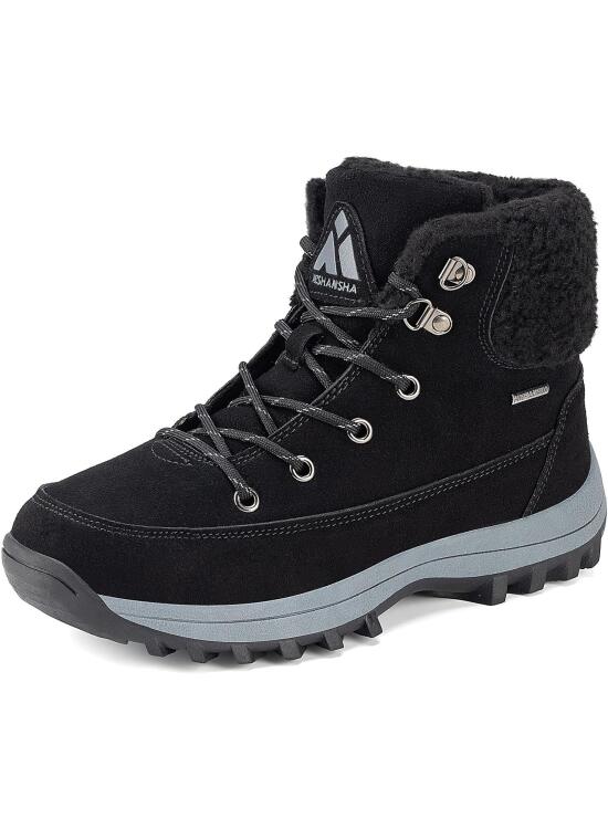 Mishansha Botas Mujer Invierno Cálidas Botines de Nieve Antideslizantes EU 36-42