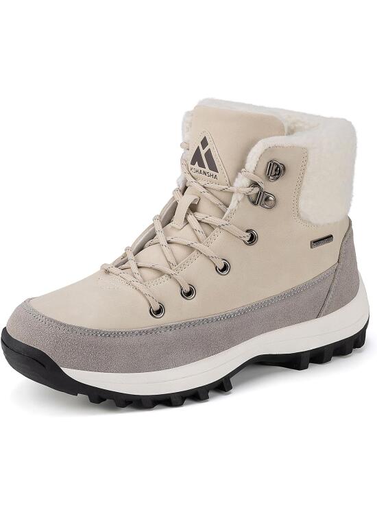 Mishansha Botas Mujer Invierno Cálidas Botines de Nieve Antideslizantes EU 36-42