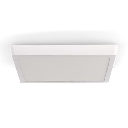 M Ledme - Panel de Superficie Serie Slim Cuadrado 25W, 2500lm, Luz Cálida (3000k). Lámpara de techo de interiores IP20. Ideal para Cocina, Dormitorio., Baño. Instalación sencilla, LM5258.