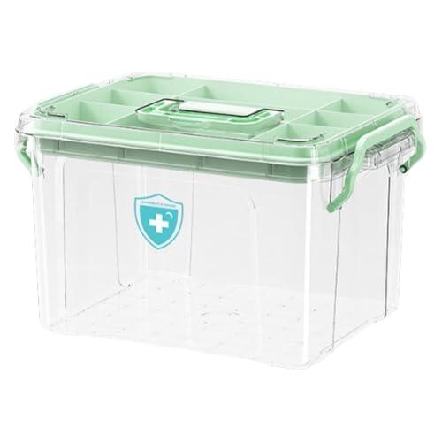 Medicine Storage Box - Organizador De Botellas De Píldoras Compacta | Medicamento Del Hogar Caja De Storaige | Organizador Médico Adecuado Para La Gestión De Píldoras Dailly, Uso De Viajes Y Organizac