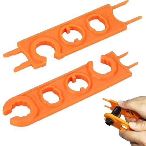 Lxtness Llave de Conector de Panel Solar PV,2 Piezas Llaves Solar,Terminales Solares para Conectores,Herramienta de Desconexión de Enchufe Macho/Hembra