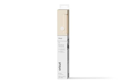 Cricut Vinilo Adhesivo Permanente Crema Mate | 1 Lámina | 30,5 cm x 1,2 m | Vinilo para Máquinas de Corte