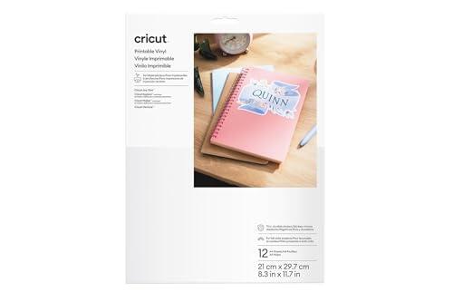 Cricut Vinilo imprimible A4-12 hojas (blanco)