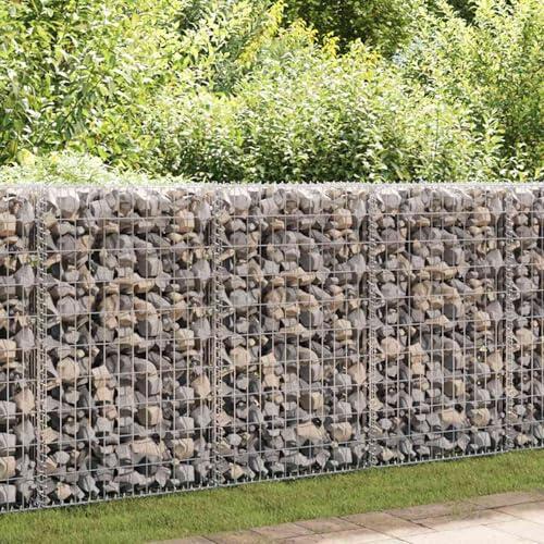 Gecheer Gavión de Jardín 100x100x30 cm - Muro de Contención Resistente y Duradero con Rejilla de 3,5 mm