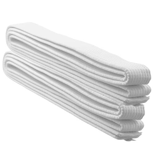 Fangehong 2 Piezas Cinturones de Judo Karate, Blanco Taekwondo Judo Karate Cinturón, Cinturones de Tela Gruesa Artes Marciales para Niños, cinturon de Taekwondo para Entrenamiento Diario 260cm