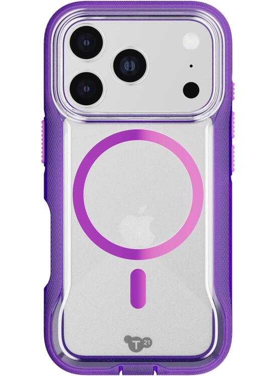 Tech21 iPhone 17 Pro EvoPro con MagSafe Kindered Morado/Rosa cibernético