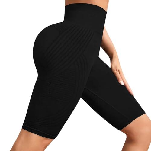 riou Leggings Anticelulitis Mujer Cortos, Pantalones Cortos de Deporte Leggins Compresion Mujer Circulacion Push Up Mallas Cortas Short Deportivo Celulitis Compresión Pantalón Deportivo