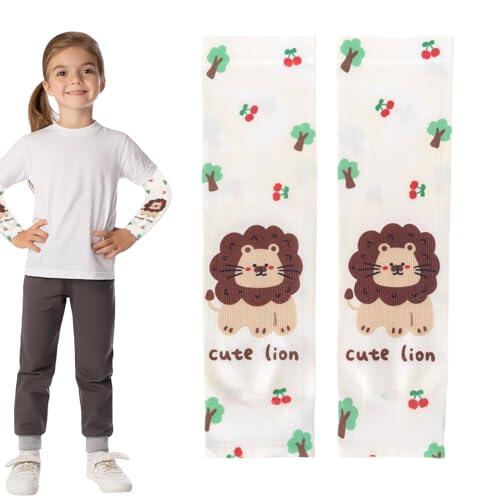 HunicandIU Mangas Protectoras Para Niños | UPF 50+ Protección Solar - Fundas Brazo Transpirables Frescas Jóvenes Para Jardinería Ciclismo Baloncesto Atletismo Voleibol