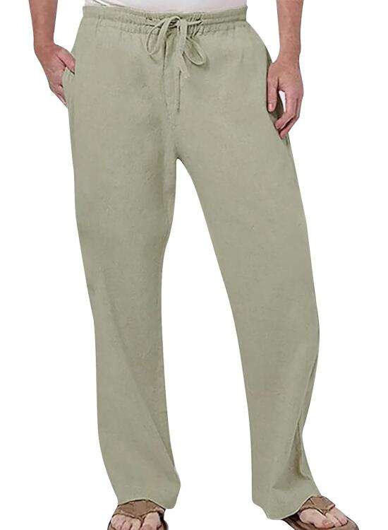 Análisis Detallado: Pantalones Masculinos de Algodón y Lino para el Día a Día
