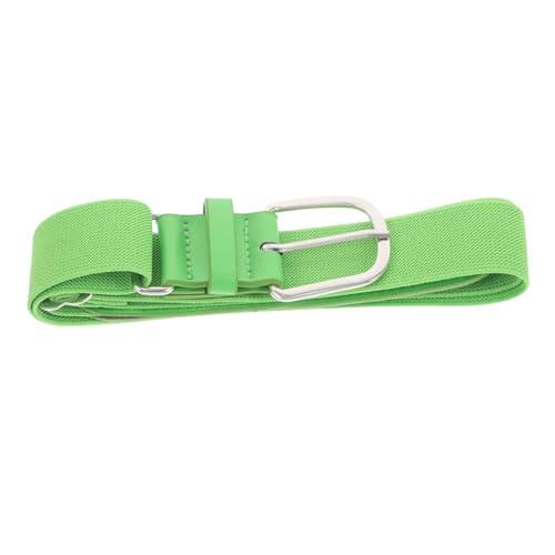 FOMIYES Cinturón Elástico Ajustable para Béisbol Juvenil Verde Fluorescente Diseño Resistente y Flexible Adecuado para Niñas Actividades Deportivas