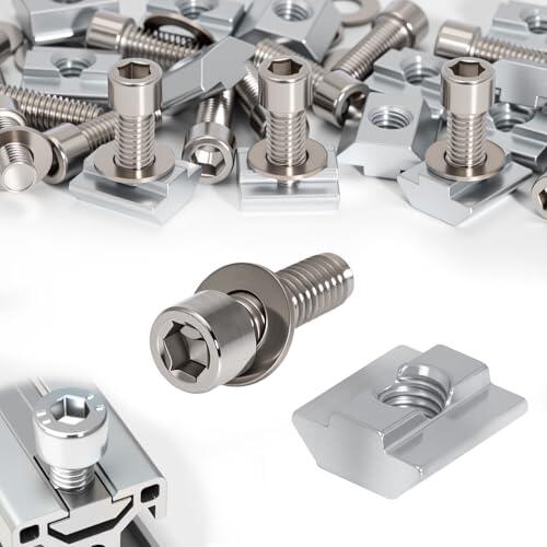 Tuerca de cabeza de martillo, 16 unidades, rosca M8, perfil en T 4040 (EU40-M8)