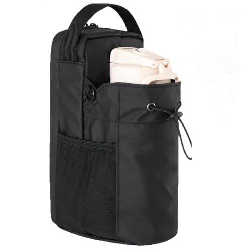 Bolsa magnética para botella de agua para gimnasio, bolsa de deporte magnética con soporte para botellas de 1,5 L, bolsa de agua con correa ajustable, bolsa de cinturón unisex para entrenamiento en
