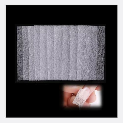 TSUOUKL 100 Extensiones de uñas, de Fibra de Vidrio, para Bricolaje, manicura acrílica, reparación de uñas de Gel, Accesorios