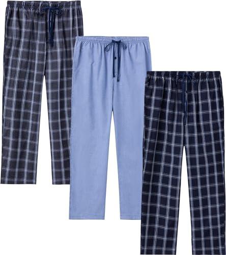 Pantalones de Pijama para Hombre, Pantalone de Pijama Largos de Algodón, Pantalone de Primavera y Verano para Hombre