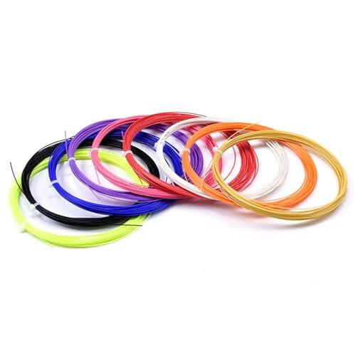 Carrete De Cuerda Para Bádminton | Línea De Cuerda Para Raqueta De Bádminton De 0.7mm,Accesorio Elástico de Reparación para Entrenamiento Deportivo destinado a Profesionales Principiantes Entusiastas