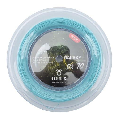 Zohisin Cuerda De Raqueta De Bádminton BX70 De Nylon Altamente Elástico con Resistencia Mejorada Y Rendimiento Responsivo Diámetro 0.7mm Bobina De 200m Color Amarillo Fluorescente para Ent
