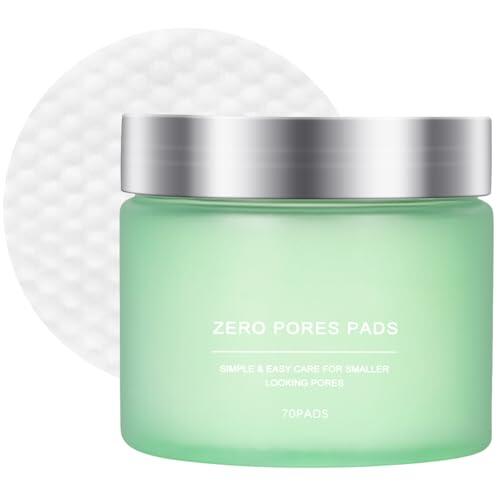 LOPHE Almohadillas Exfoliantes, 70 Piezas Almohadillas de Tóner con Ácido Salicílico, Zero Pore Pad, Cleansing Pads para Limpia Los Poros, Elimina El Acné y Exfolia, Control de Grasa e Hidratación (B)
