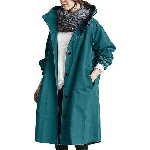 Generisch Chaqueta de invierno de maternidad para mujer, elegante cortavientos, abrigo salvaje de invierno para mujer, chaqueta de invierno para mujer, con lunares, marine, L