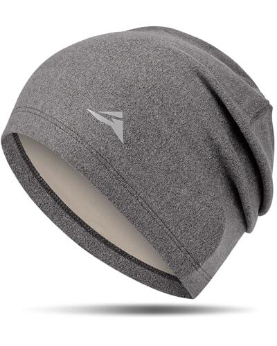 GXCROR Gorros de forro polar Flexfit para invierno, gorra de ciclismo, gorra reflectante para correr