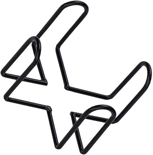 Wyjuan 1 posavasos de hierro negro para almacenamiento de posavasos, estante para posavasos redondos y cuadrados, herramientas de barra (4.40 x 4.40 x 2.5 pulgadas)