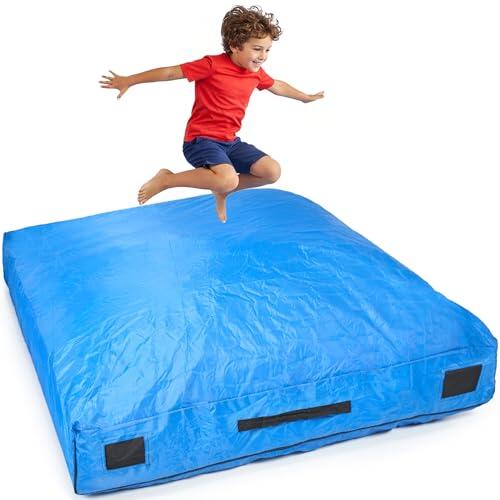 SaferBounce Sensory Crash Pad para Niños | Grande 152 x 152 cm O 122 x 91 cm | Colchoneta Crash Autismo para Niños | Crashpad | Gran Alfombra Espuma Infantil | Escalada & Gimnasia