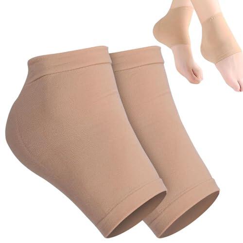 Con gel de talón, hidratante para la piel | Foot Spa Hidratar calcetín | Calcetín de punta abierta cómodo para tacones rotos a secos pies secos durante la noche de cuidado del pie