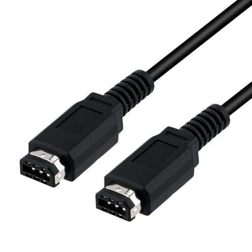Mcbazel 2 Player Link Cable Connect Cable para Nintendo Game Boy Color, 1.2M, Negro