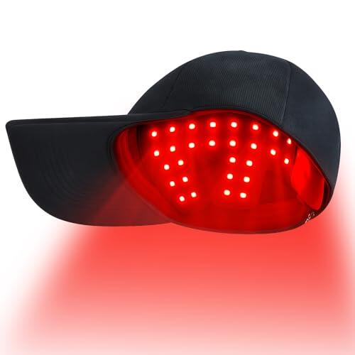 Gorra para El Crecimiento Del Cabello, Etyceun 4 Modos Dispositivo para El Crecimiento Del Cabello, Reduce La Grasa Y La CaíDa Del Cabello, 660 nm + 450 nm + 850 nm, Mejora La Salud De Los FolíCulos