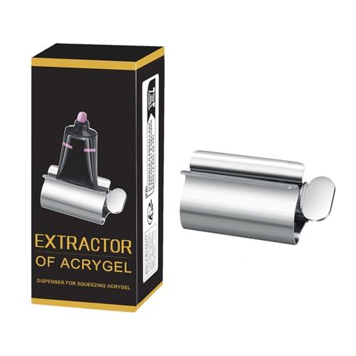 Yulokdwi Exprimidor De Tubos De Pintura,Prensador de Tubos Metálico - Rodillos Manuales Dispensadores, para Cremas Dentales, Cosmeticas y Pinturas