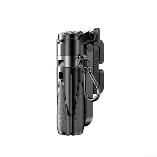 Mini Trípode Selfie para teléfono ajustable, Trípode compacto para selfie para teléfono con control remoto inalámbrico Ajuste de longitud focal para fotos (negro)