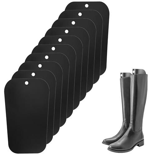 Heyumybit Hormas para Zapatos,10 Piezas Negro Insertos de Formas de Botas,Moldeadores de Botas de Plástico,Soportes de Botas Altas Insertos,Árboles de Botas Largas para Mujeres y Hombres(12Inch)