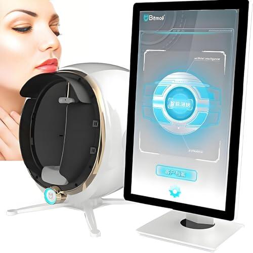 TozMvi Analizador De Piel Profesional, 13,3/21,5 Pulgadas, Detección Y Análisis De Piel Facial, Detector De Piel Inteligente 3D De 38 Millones De Píxeles.,8espectros 13.3in