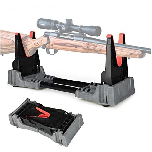 HUGDSB Banco y Soporte for Rifle, Soporte Compacto for Rango de Escopeta de Rifle, Soporte for Pistolas de Aire Limpieza de exhibición y Mantenimiento de Armas, Se Puede Usar como Soporte for Rifle