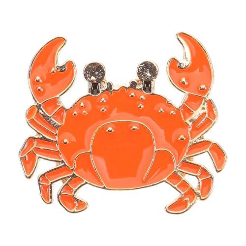 CONGARTENO De Cangrejo Para Mujer Y Niña Pin Decorativo De Metal Con Diseño De Animal Lindo Accesorio Versátil Para Ropa Bolsas Y Suéteres Regalo Original Para Fiesta Y Disfraz