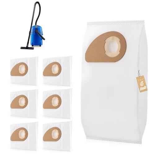 6 Pack Bolsas de Polvo para Nilfisk Buddy II 12/18/12L/18L INOX Bolsas de Aspiradora para Nilfisk Buddy II 12/18/12L/18L INOX Bolsas de Vacio Respuesto para Aspiradora Replacement Repuesto