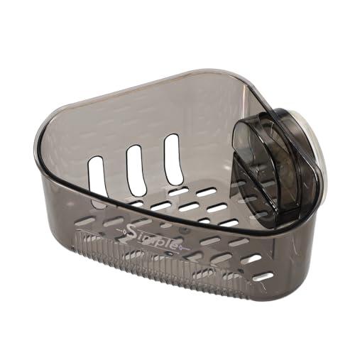 Sinbana Organizador de Fregadero para Cocina, Estante de Esquina con Ventosa Fregadero Cocina Caja Triangular con Filtro Agua para Esponjas y Jabón