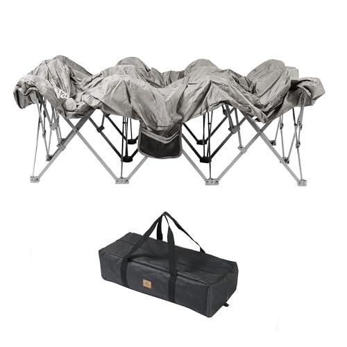 Naturehike Cama de camping plegable para 2 personas, estructura plegable de tamaño completo con bolsillo lateral y bolsa de transporte, solo colchón de aire no incluido