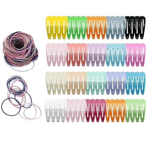 Xynovate 80 Horquillas pelo Niña, Pinzas para el cabello, 5CM Clips de Pelo de Metal, Pequeñas Multicolor Horquillas Clips