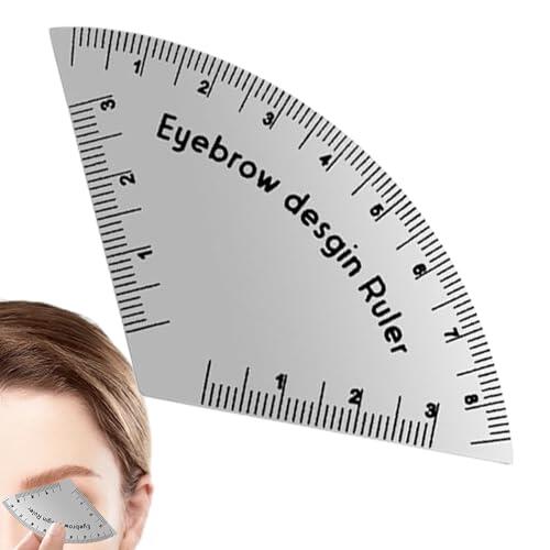 Regla Para Cejas Delineado - Herramienta Diseño Cejas Maquillaje | Regla Portátil De Precisión Para Principiantes Uso Doméstico Y Viajes